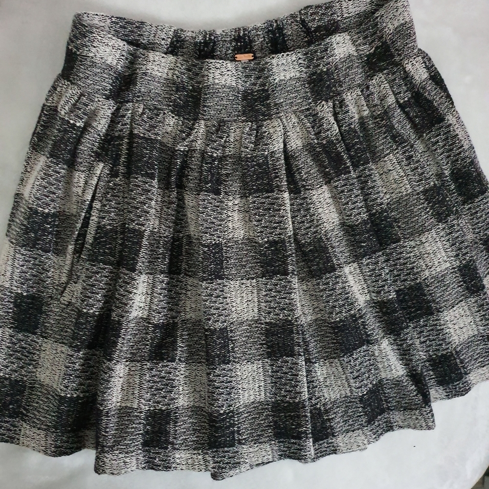Free people plaid mini skirt